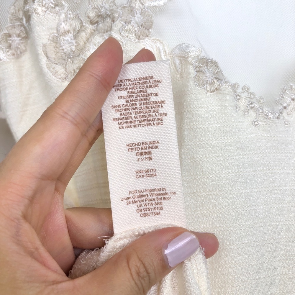 NWT Free People Cream/Ivory Lace Blouse - Picture 10 of 10